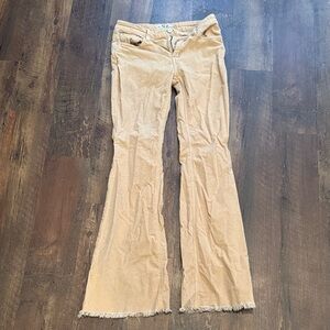 We The Free Tan Corduroy Flare Pants